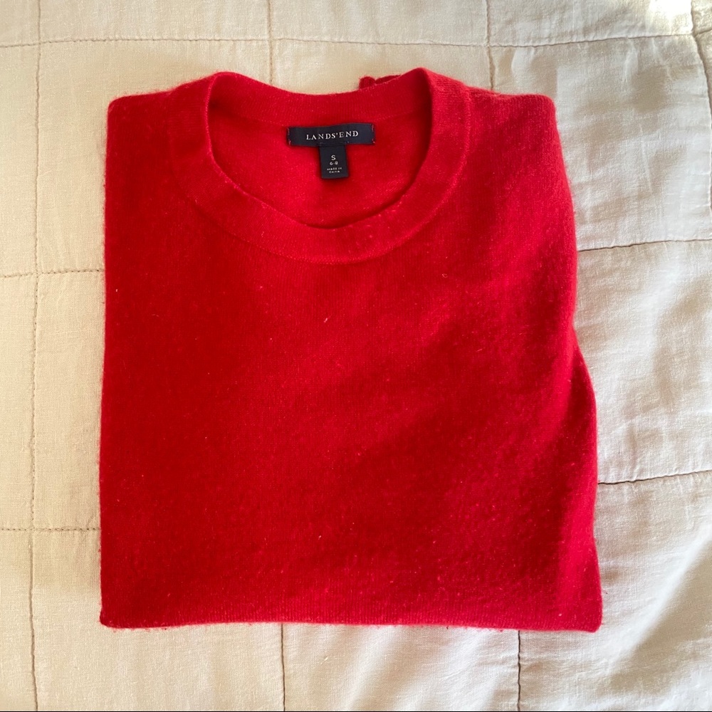 100%  Cashmere Sweater Red
